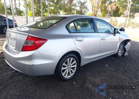2012 Honda Civic Ex z USA, uszkodzony, nr VIN 2HGFB2F87CH311875
